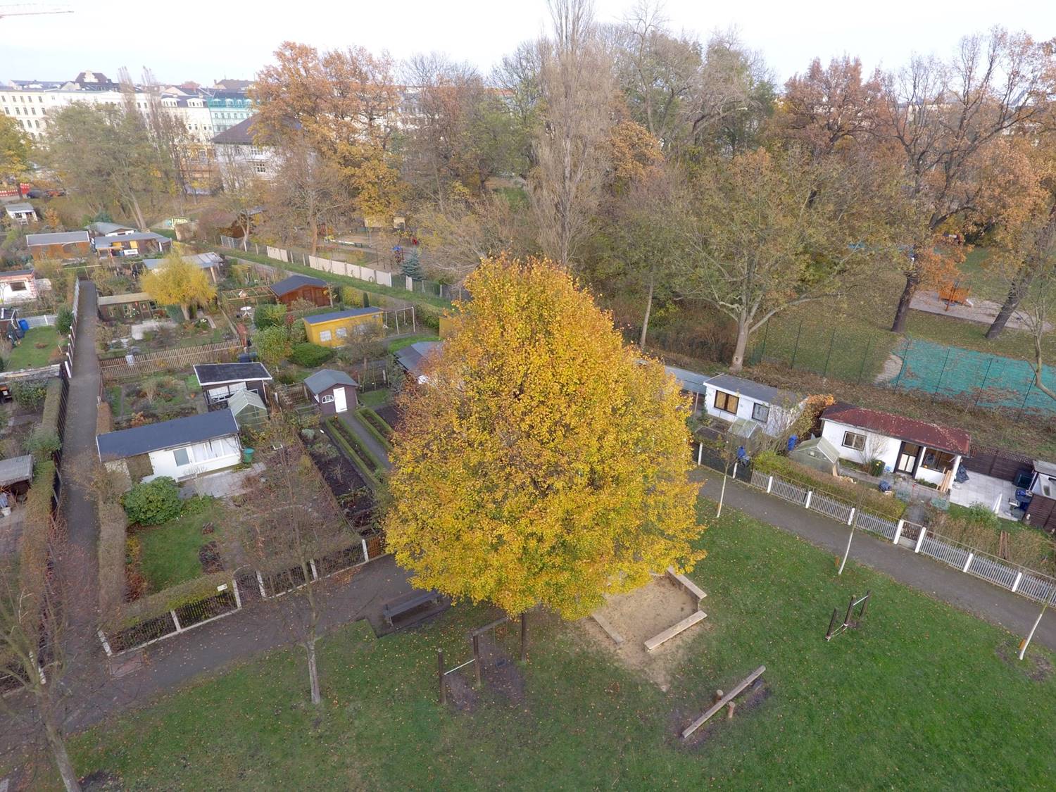 Überblick Gartenanlage