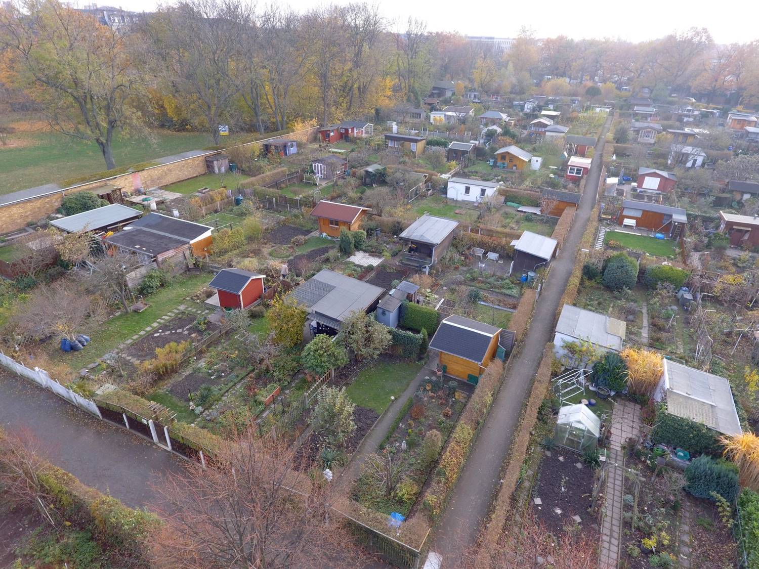 Überblick Gartenanlage